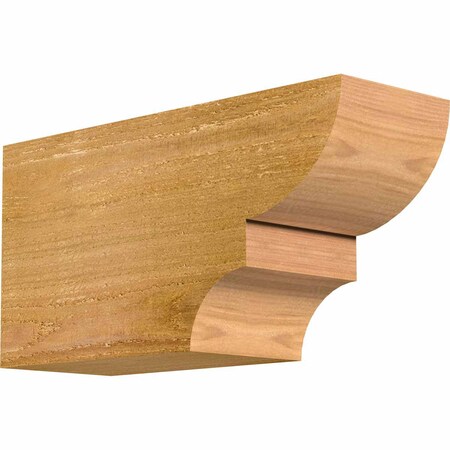 Ekena Millwork Ridgewood Rough Sawn Rafter Tail, Western Red Cedar, 4"W x 6"H x 12"L RFT04X06X12RID00RWR